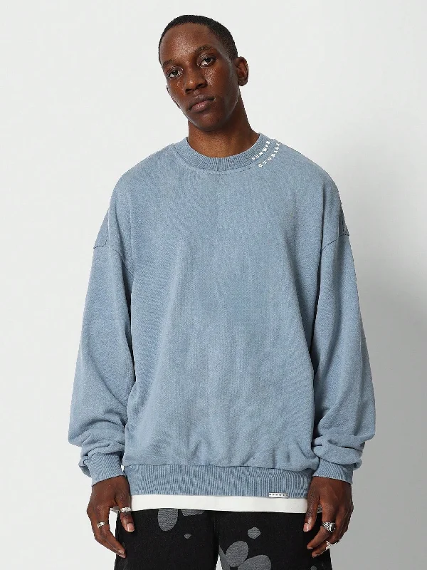 Weekend Discounts to Relish Washed Crew Neck Sweatshirt