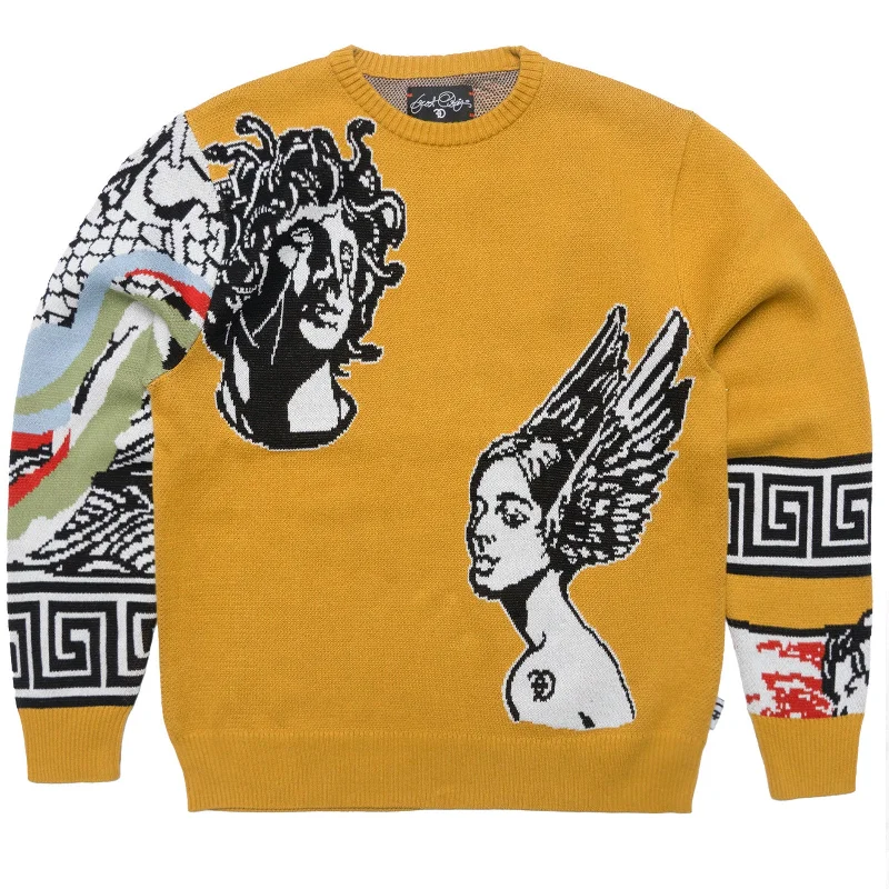 Price Cut F405 Paradise Lost Knit Sweater - Wheat