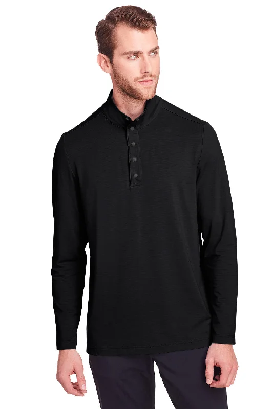 Weekend Savings Bonanza North End Mens Jaq Performance Moisture Wicking Long Sleeve Polo Shirt - Black Weekend Savings Bonanza North End Mens Jaq Performance Moisture Wicking Long Sleeve Polo Shirt - Black