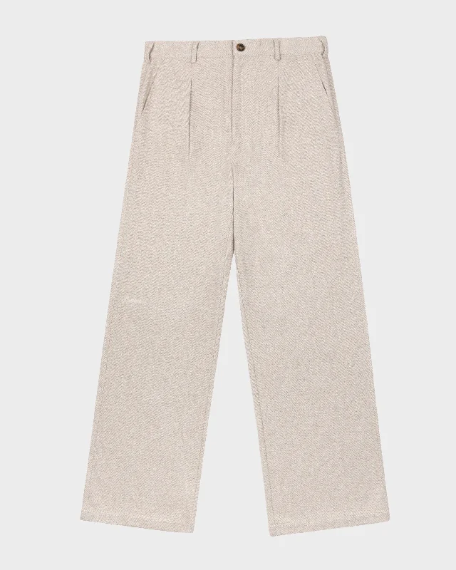 Price Drop Soho Pleated Pants Cream