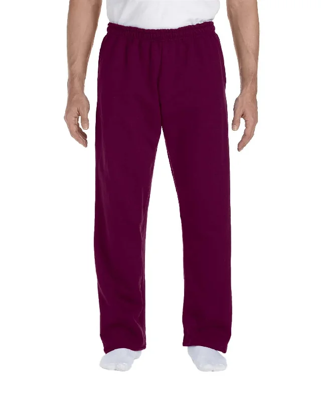 Mega Sale Gildan Open Bottom Sweatpants | Maroon