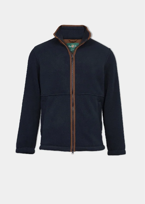 Special Promotion Aylsham Men's Fleece Jacket In Dark Navy - Regular Fit