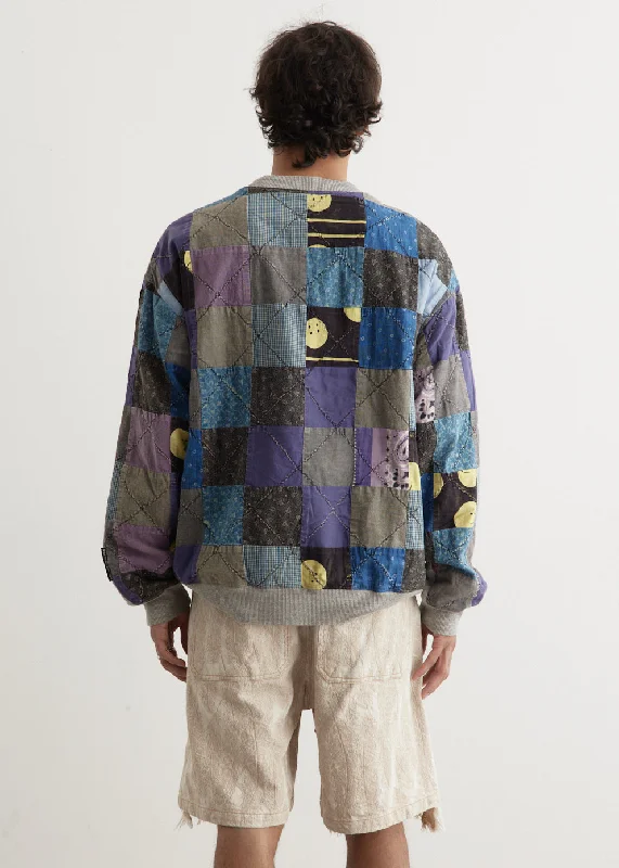 Bonus Savings 12/-Gradrelle SWT Knit x PROFILE RAINBOWY Quilt 2-Tone Sweater