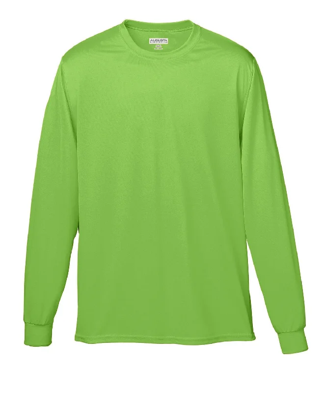 Weekend Wonders Await! Augusta Long Sleeve Moisture Wicking T-Shirt | Lime