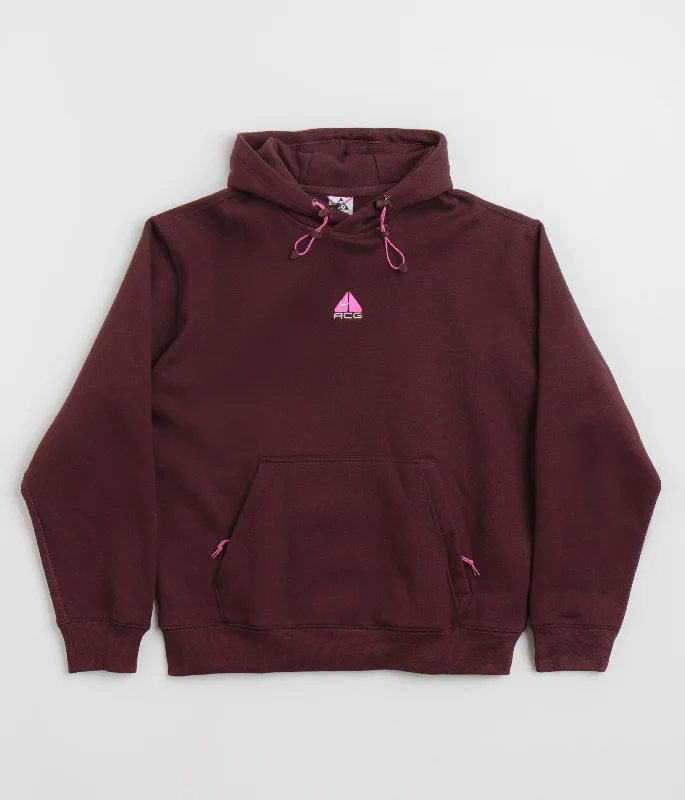 Weekend Deals to Make You Happy Nike ACG Therma-FIT Fleece Hoodie - Burgundy Crush / Summit White Weekend Deals to Make You Happy Nike ACG Therma-FIT Fleece Hoodie - Burgundy Crush / Summit White