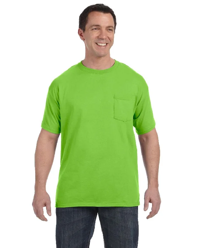 Weekend Bargains to Cherish Hanes Authentic-T Pocket T-Shirt | Lime