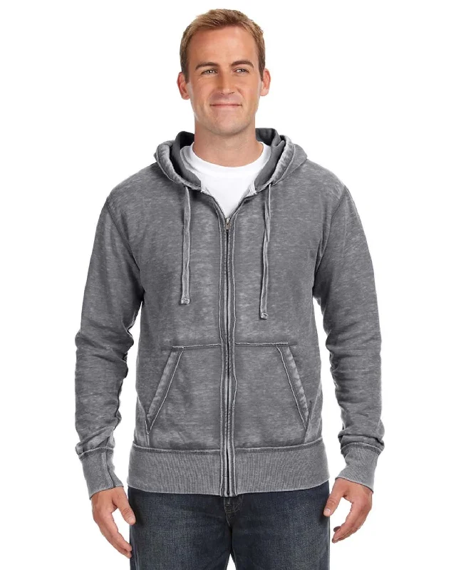 Daily Specials J America Vintage Zen Full-Zip Fleece Hoodie | Dark Smoke