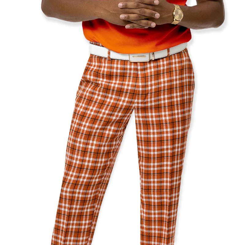 Time-Limited Offer KENT & PARK: Slim Fit Plaid Pants PL48