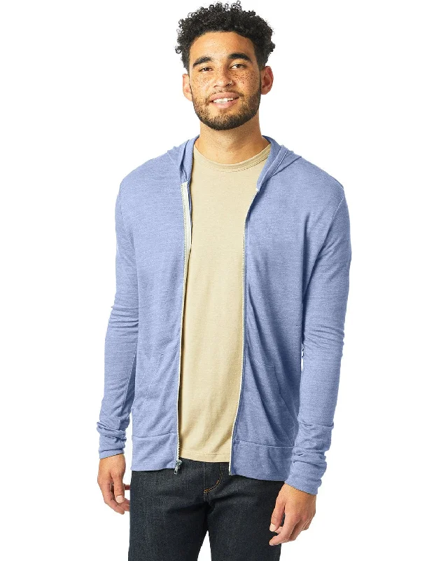 Savings Bonanza Alternative Unisex Eco-Jersey Zip Hoodie | Eco Pacific Blue