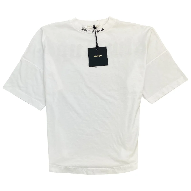 Bonus Offer Men's Logo Print T-Shirt White Size M