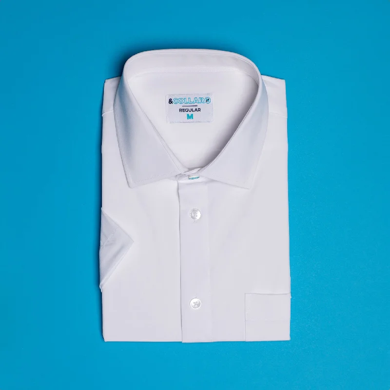 Markdown Madness Range Shirt - White Short Sleeve - Tall