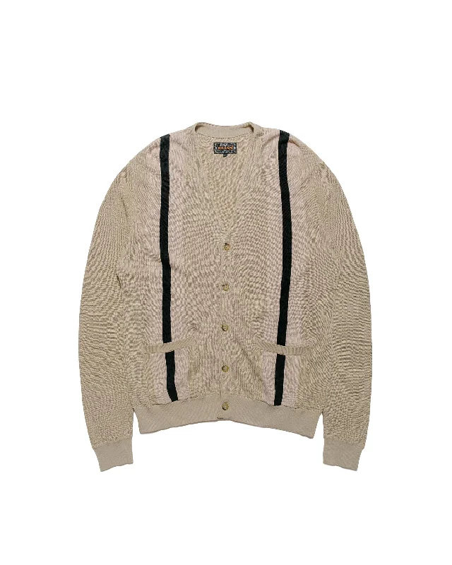 Weekend Savings Spree Beams Plus Cardigan Stripe Beige