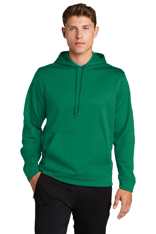 Quick Deals Sport-Tek Mens Sport-Wick Moisture Wicking Fleece Hooded Sweatshirt Hoodie w/ Pouch Pocket - Kelly Green Quick Deals Sport-Tek Mens Sport-Wick Moisture Wicking Fleece Hooded Sweatshirt Hoodie w/ Pouch Pocket - Kelly Green