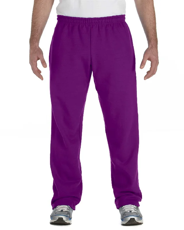 Fantastic Deals Gildan Heavy Blend 50/50 Open-Bottom Sweatpants | Purple