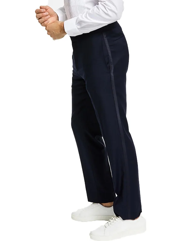 Limited Availability Mens Slim Fit Flat Front Suit Pants