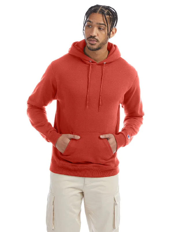 Epic Deals Champion EcoSmart Hooded Sweatshirt | Red River Clay