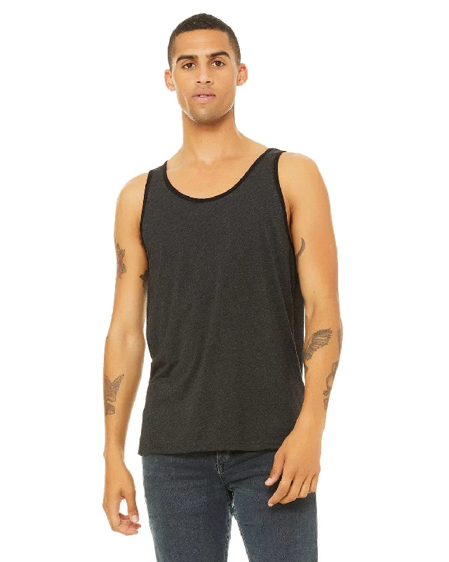 Weekend Discounts to Delight Bella+Canvas Unisex Jersey Tank | Ch Blk/ Sl B Trb