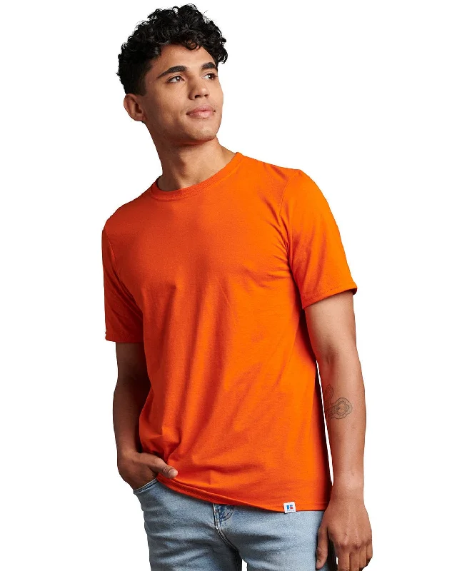 Pay Less Russell Athletic Unisex Essential Performance T-Shirt | Burnt Orange