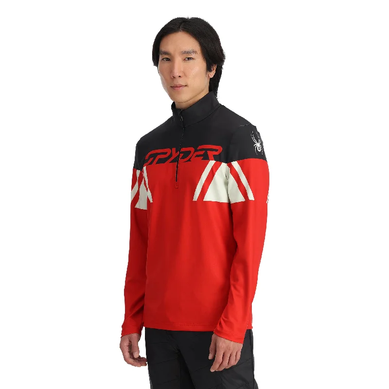 Instant Savings Mens Podium Half Zip - Spyder Red