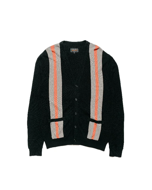 Weekend Discounts to Delight Beams Plus Cardigan Stripe Black