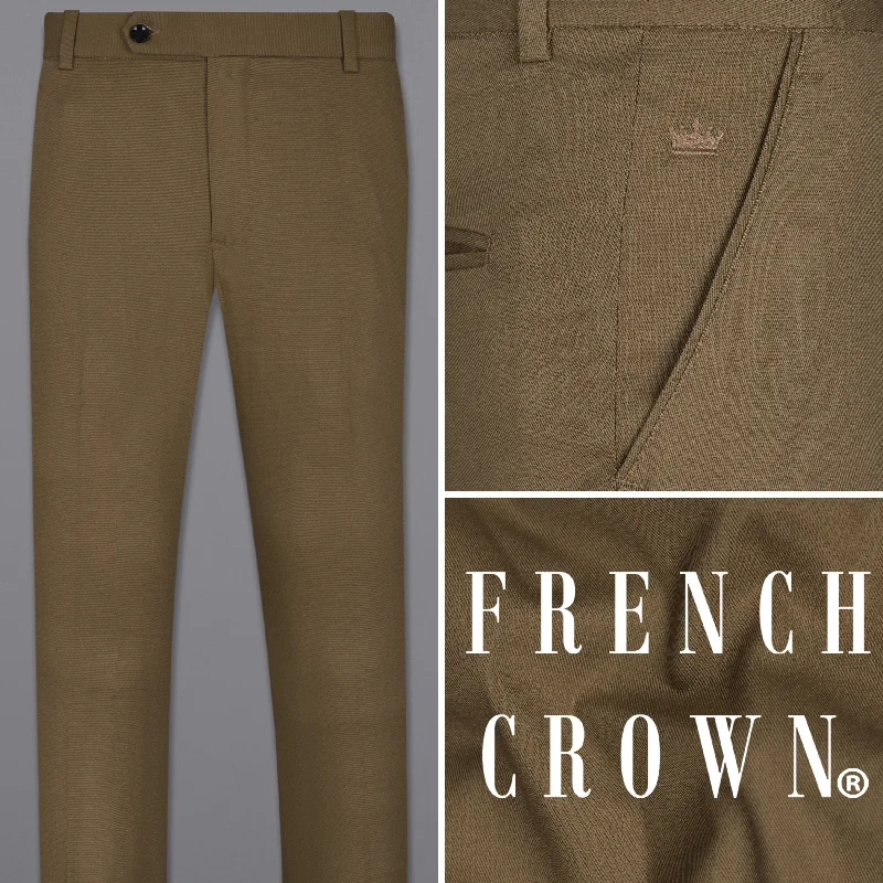 Early Bird Brown Premium Cotton Pant