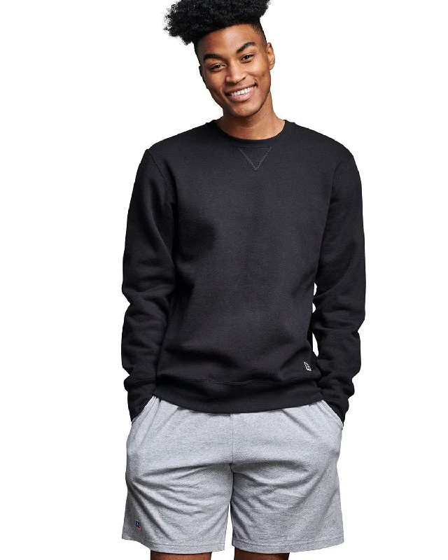 Buy More, Save More Russell Athletic Unisex Cotton Classic Crewneck Sweatshirt | Black