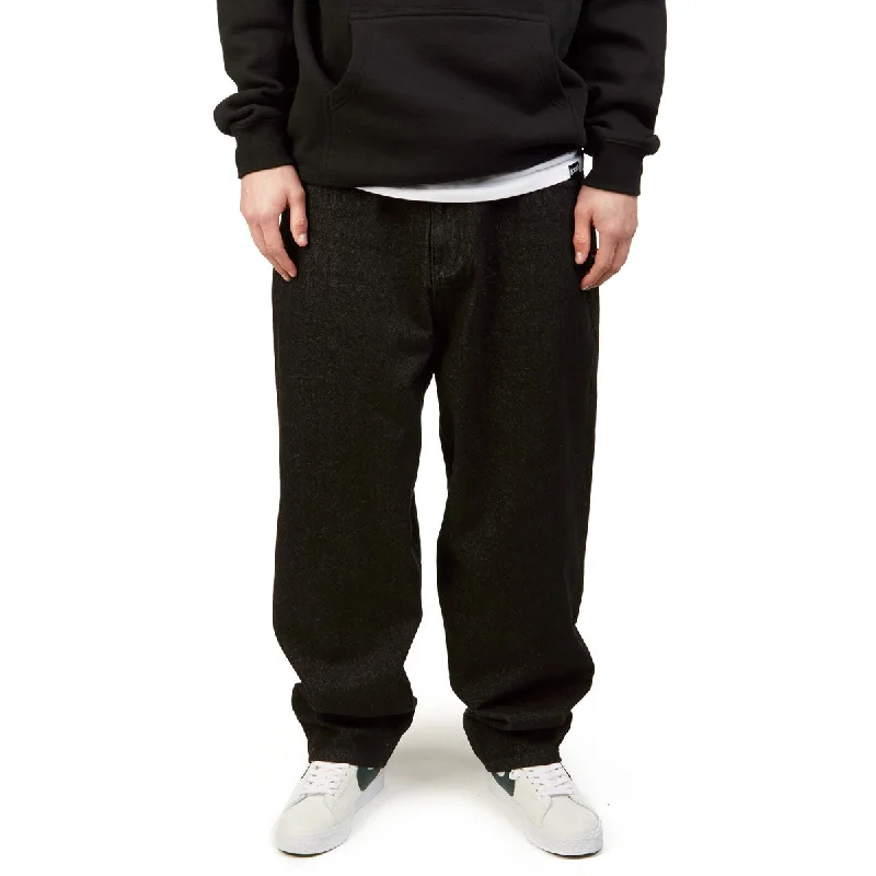 Great Bargains CCS Baggy Taper Denim Jeans - Black
