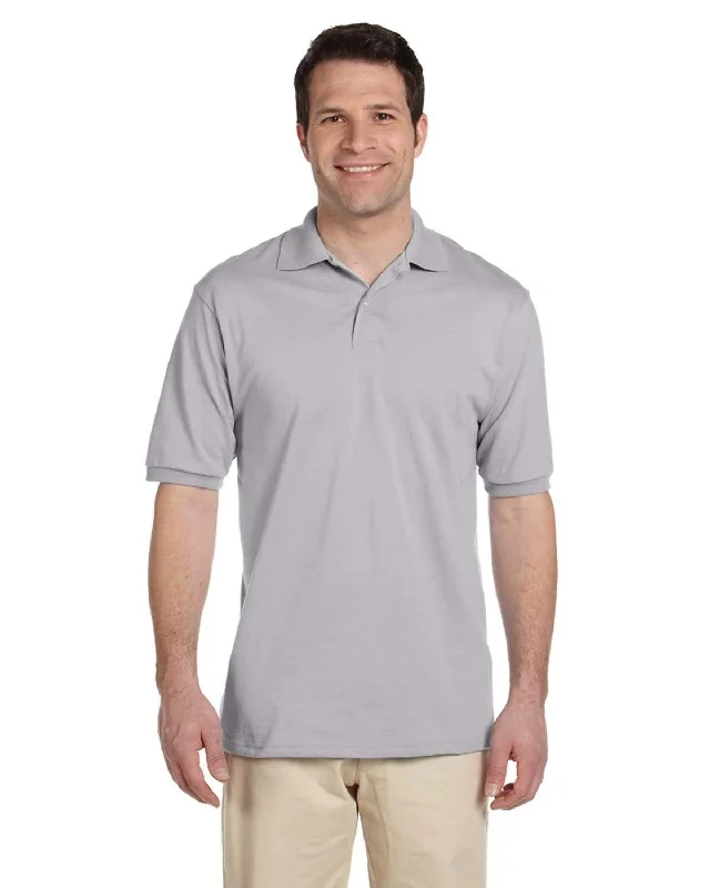 Savings Alert Jerzees 50/50 Jersey Knit Polo Shirt | Silver