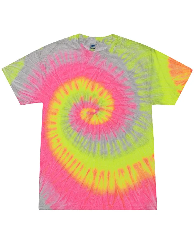 Must-Have Deals Tie-Dye 100% Cotton Tie-Dyed T-Shirt | Silver Rainbow