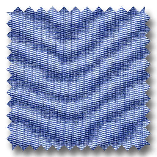 Price Slash Blue Solid 2Ply Broadcloth - Custom Dress Shirt