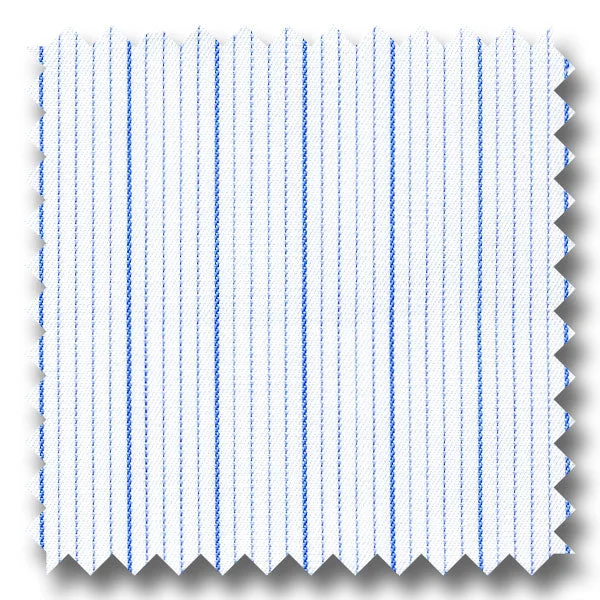 Can't Resist Blue Stripe 200 2Ply Twill - Custom Dress Shirt