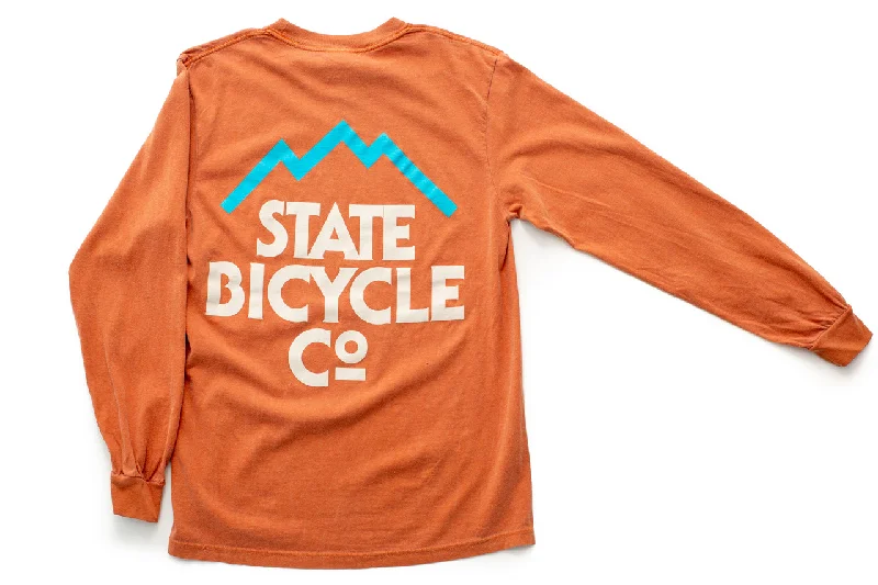 Great Bargains State Bicycle Co. - "Mountains" - Long Sleeve T-Shirt (Yam)