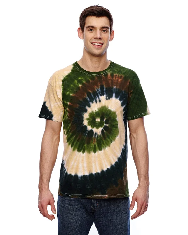 Final Clearance Tie-Dye 100% Cotton Tie-Dyed T-Shirt | Camo Swirl