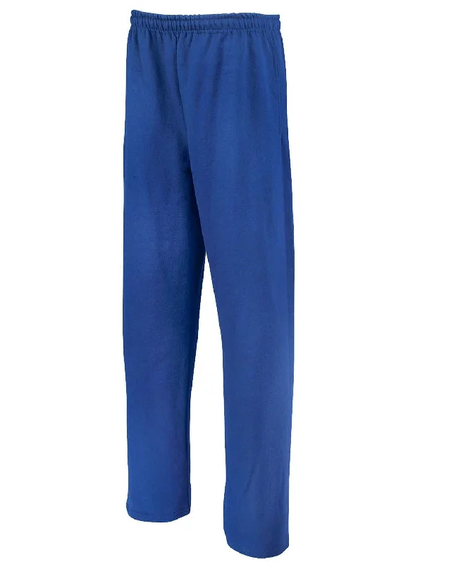 Deal Explosion Jerzees Open Bottom Fleece Sweatpants | Royal