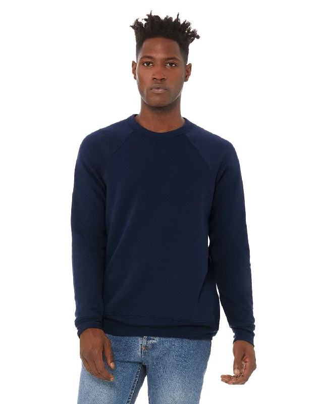 Savings Spectacular Bella+Canvas Triblend Unisex Crewneck Sweatshirt | Navy