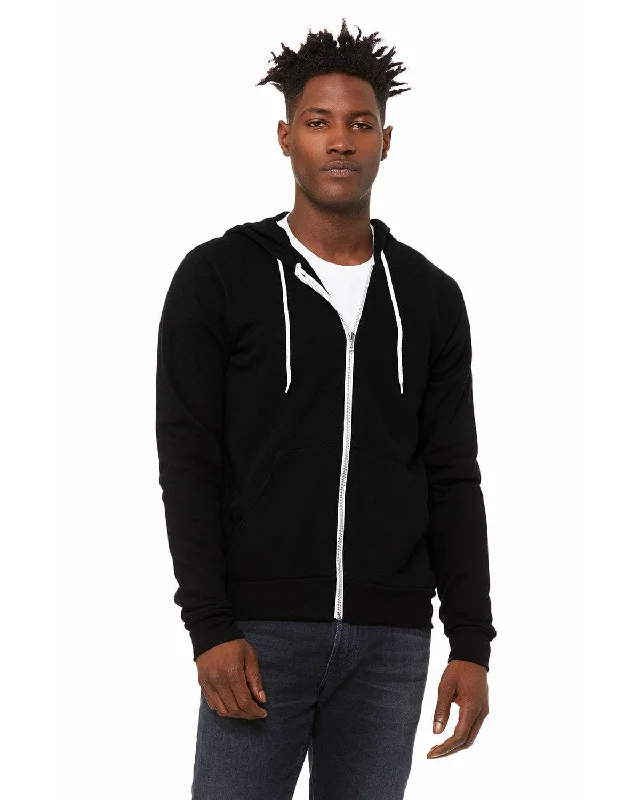 Bonus Savings Bella+Canvas Unisex Poly-Cotton Fleece Full-Zip Hoodie | Dtg Black
