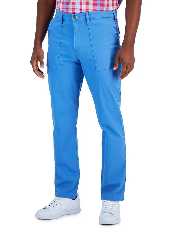 Massive Savings Mens Classic Fit Solid Straight Leg Pants