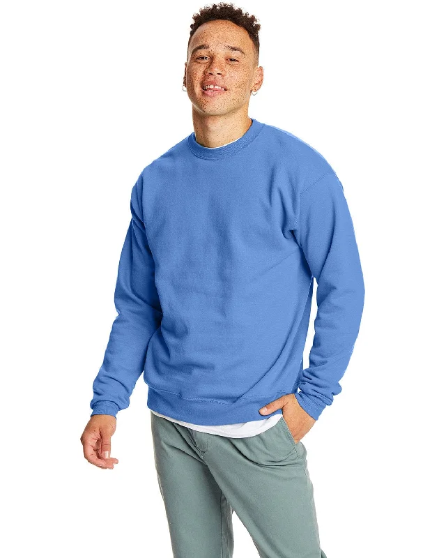 Savings Event Hanes 50/50 Crewneck Sweatshirt | Carolina Blue