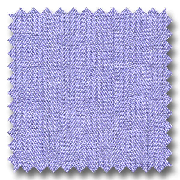 Deal Dash Blue Mini Herringbone 200 2Ply - Custom Dress Shirt