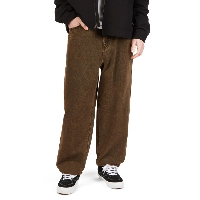Unmissable Sale CCS Baggy Taper Denim Jeans - Acid Brown
