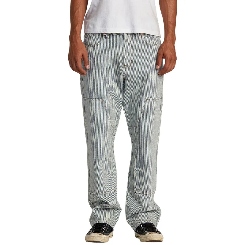 Extra Discounts RVCA Chainmail Denim Pants - Blue Hickory