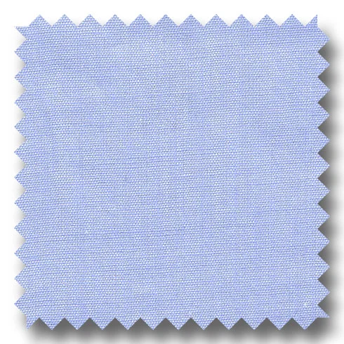 Members Only Medium Blue Solid 2Ply Broadcloth - Custom Dress Shirt