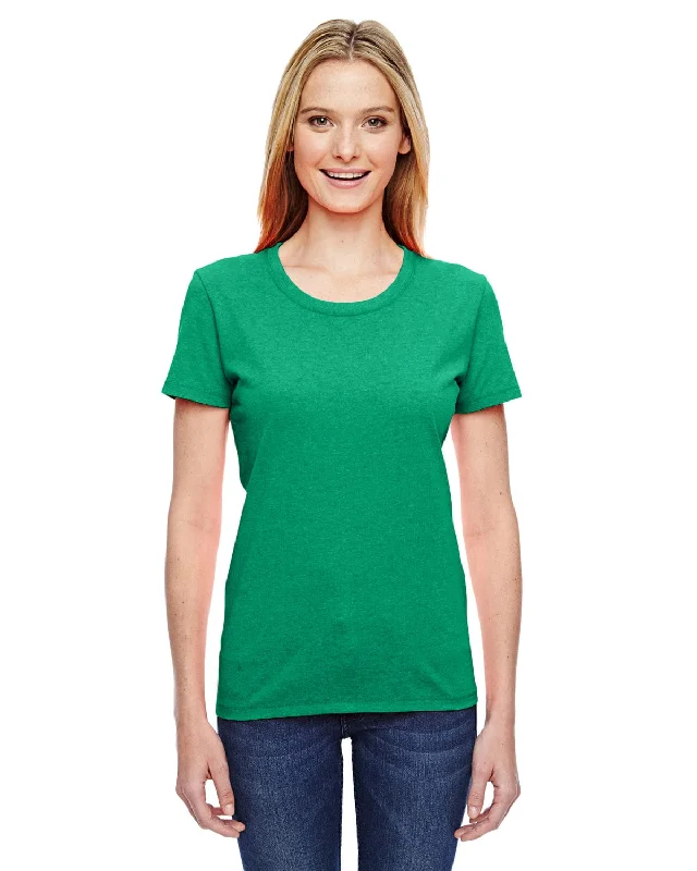 Bonus Offer Fruit of the Loom Ladies Heavy Cotton T-Shirt | Retro Htr Green