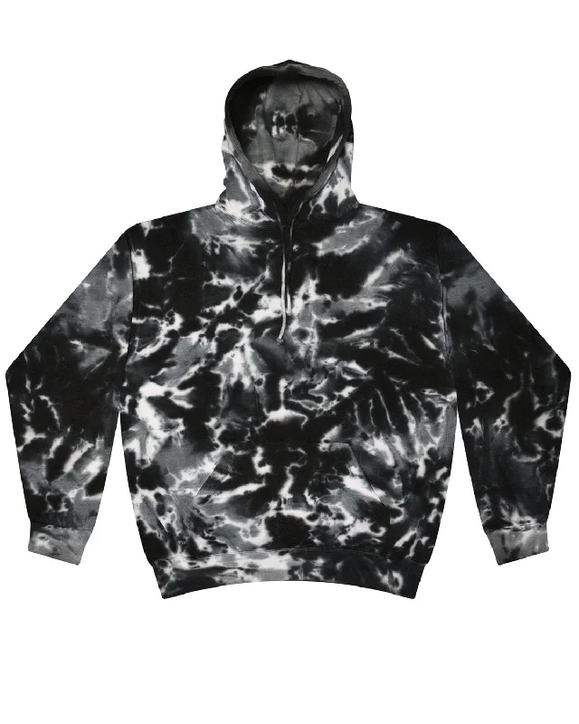 Weekend Savings Bonanza Tie-Dye Pullover Hoodie | Multi Black