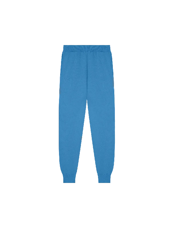 Price Reduction Mens DNA Knitted Track Pants—geyser blue