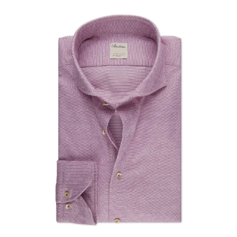 Special Promotion Strawberry Micro-Patterned Fitted Body Flannel Shirt - Stenströms