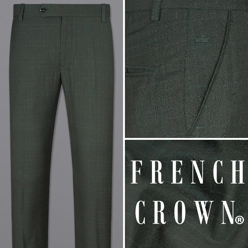 Weekend Specials to Celebrate Dune Green Super fine Plaid Woolrich Pant