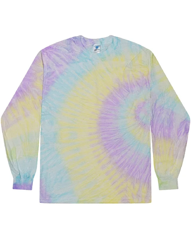 Mega Sale Tie-Dye 100% Cotton Long Sleeve Tie-Dyed T-Shirt | Mystique