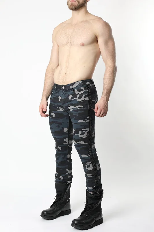 Weekend Offers That Dazzle Saddle Denim Camouflage Pant
