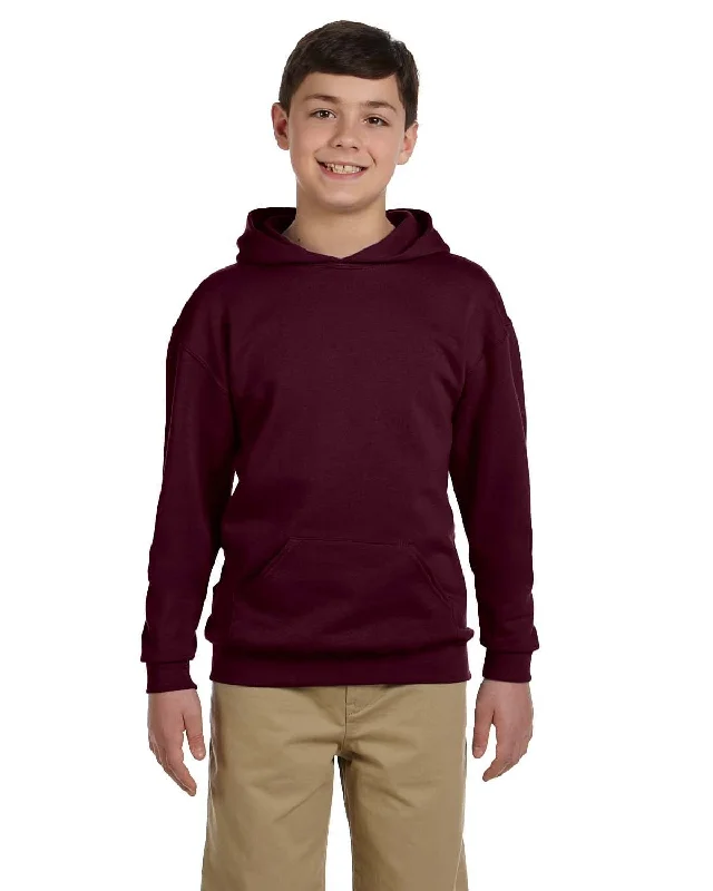 Year-End Sale Jerzees Youth 50/50 Fleece Hooded Sweatshirt | Maroon